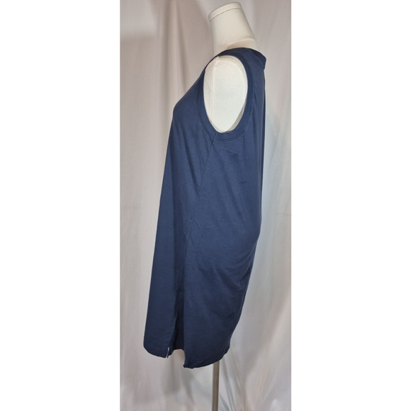 Pact Womens Blue 100% Organic Cotton Mini Dress Small - Picture 4 of 6